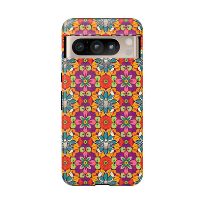Tough Cases, Scorpio, Zodiac v3, Flower Pattern