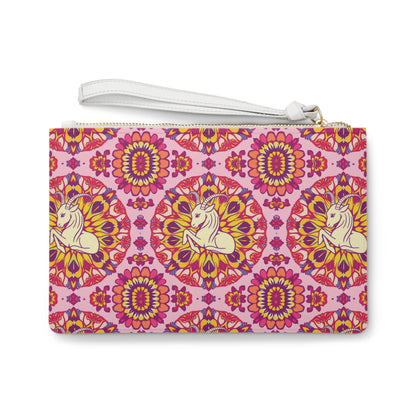 Clutch Bag, Capricorn, Zodiac, Flower Pattern