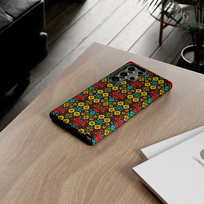 Tough Cases, Cancer, Zodiac v2, Flower Pattern