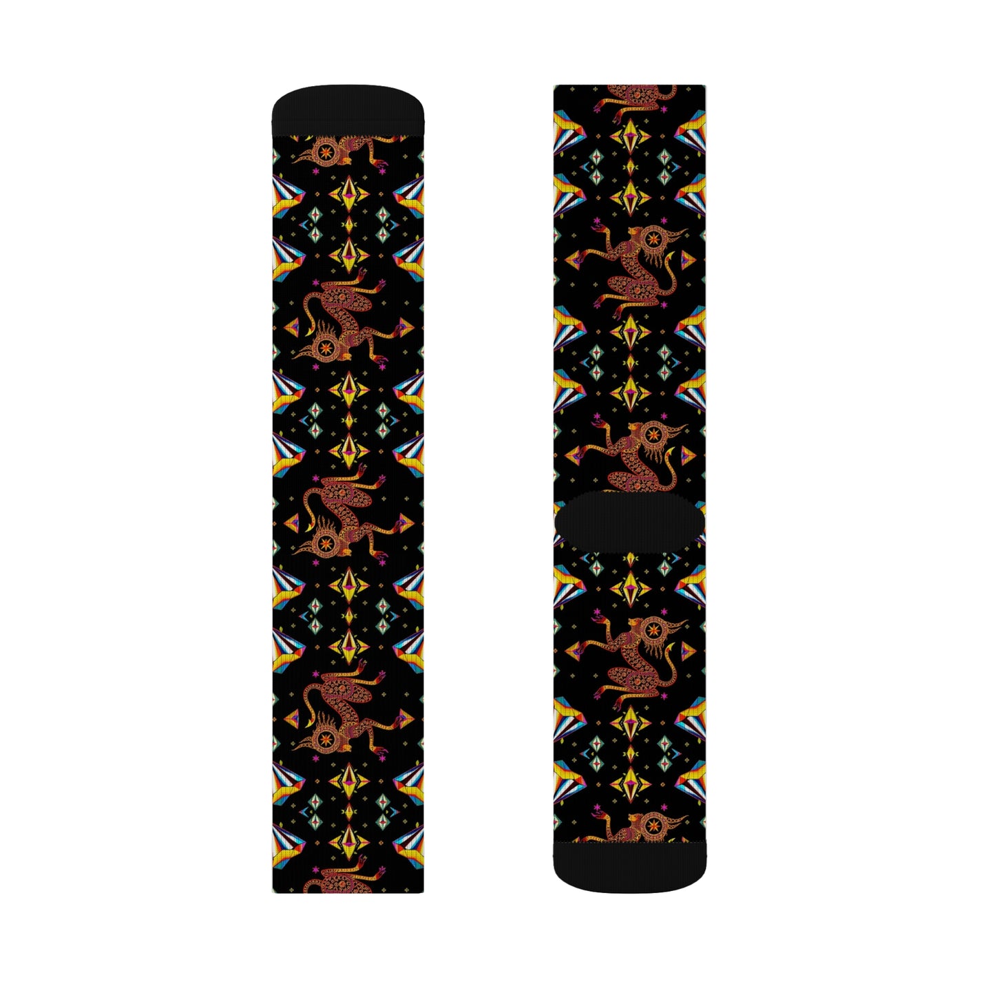 Sublimation Socks, Virgo, Zodiac v3, Jewel Pattern