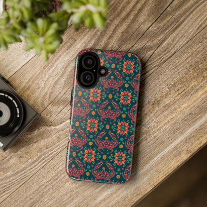 Tough Cases, Cancer, Zodiac v4, Flower Pattern