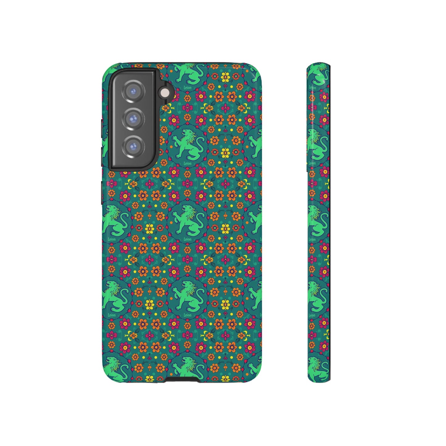 Tough Cases, Leo, Zodiac v3, Flower Pattern