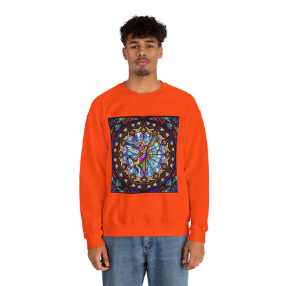 Unisex Heavy Blend™ Crewneck Sweatshirt, Glass, Sagittarius Zodiac Design