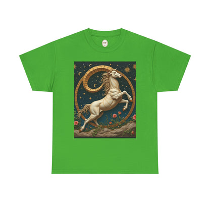 Unisex Heavy Cotton T-Shirt, Aries Animal. Zodiac Design