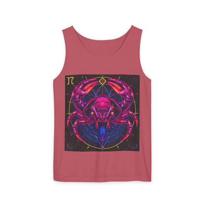 Unisex Garment-Dyed, Tank Top, Cancer, Pop Art, 100% US cotton