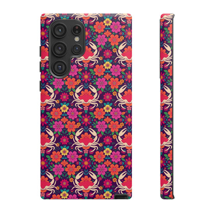 Tough Cases, Cancer, Zodiac v1, Flower Pattern