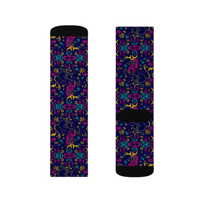 Sublimation Socks, Aquarius, Zodiac v3, Pattern