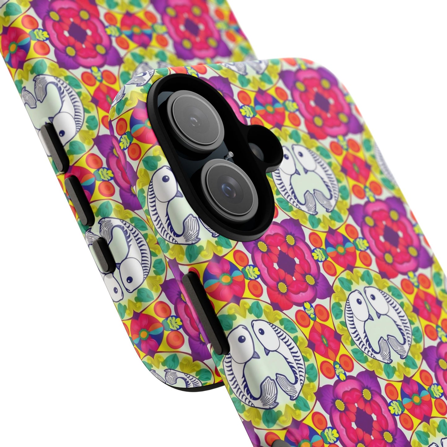 Tough Cases, Pisces, Zodiac v2, Flower Pattern