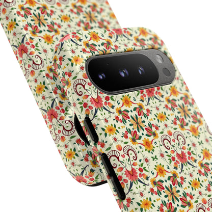 Tough Cases, Aries, Zodiac, Flower Pattern