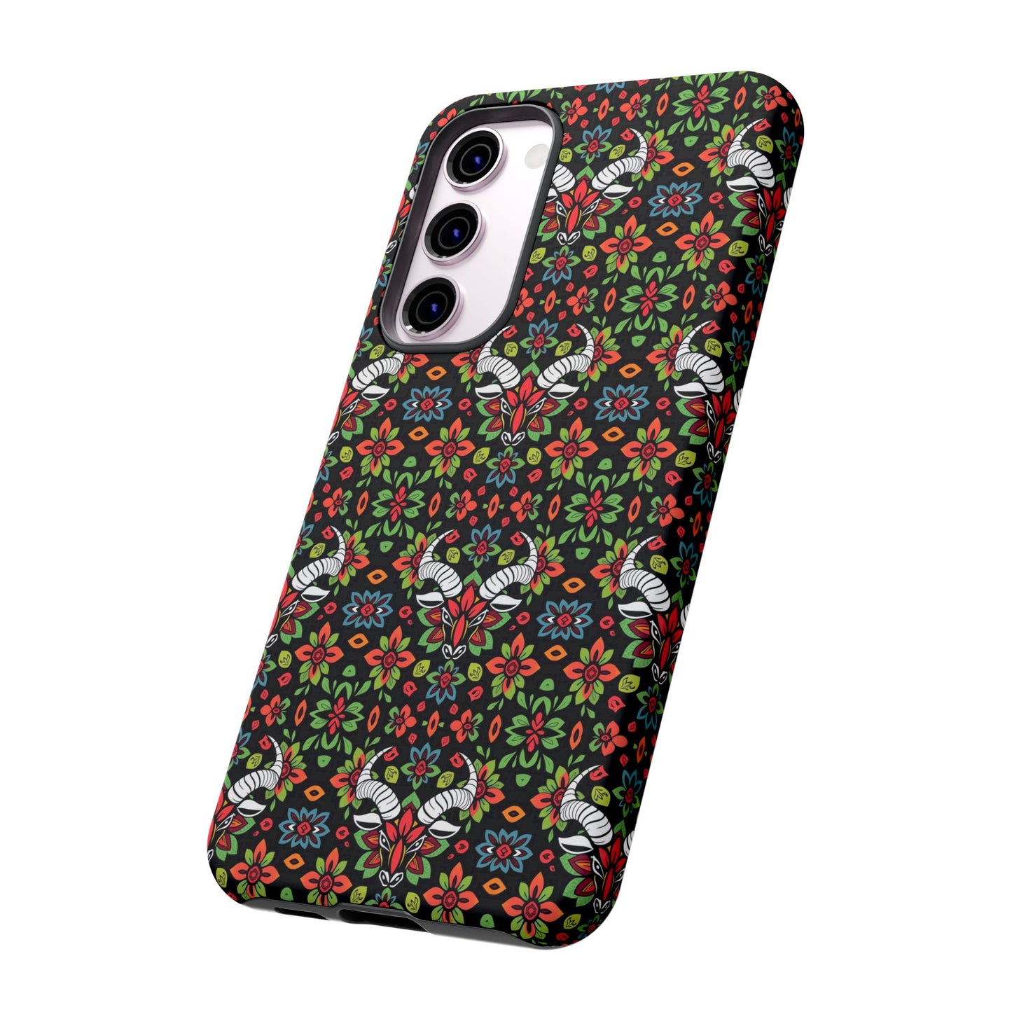 Tough Cases, Taurus, Zodiac v2, Flower Pattern