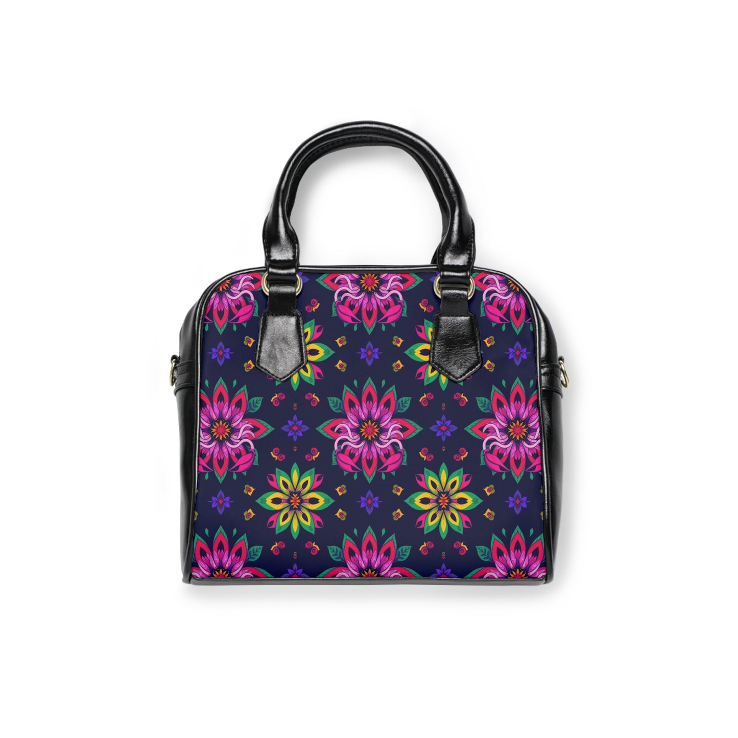 Shoulder Handbag, Scorpio, Zodiac, Flower Pattern