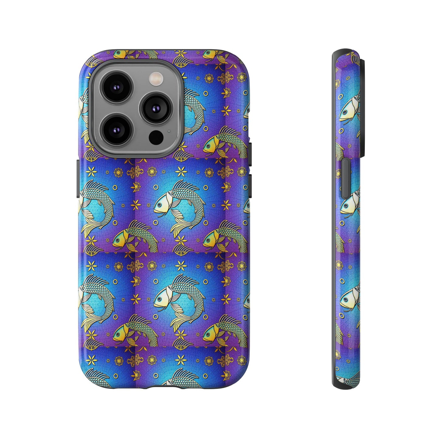 Tough Cases, Pisces, Zodiac v2, Metal Pattern