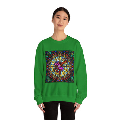 Unisex Heavy Blend™ Crewneck Sweatshirt, Glass 1, Sagittarius Zodiac Design