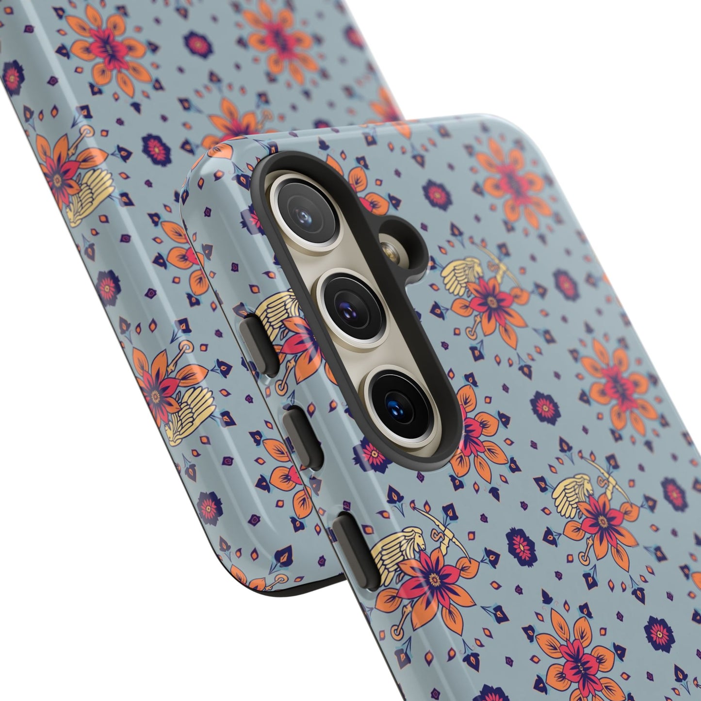 Tough Cases, Sagittarius, Zodiac v3, Flower Pattern