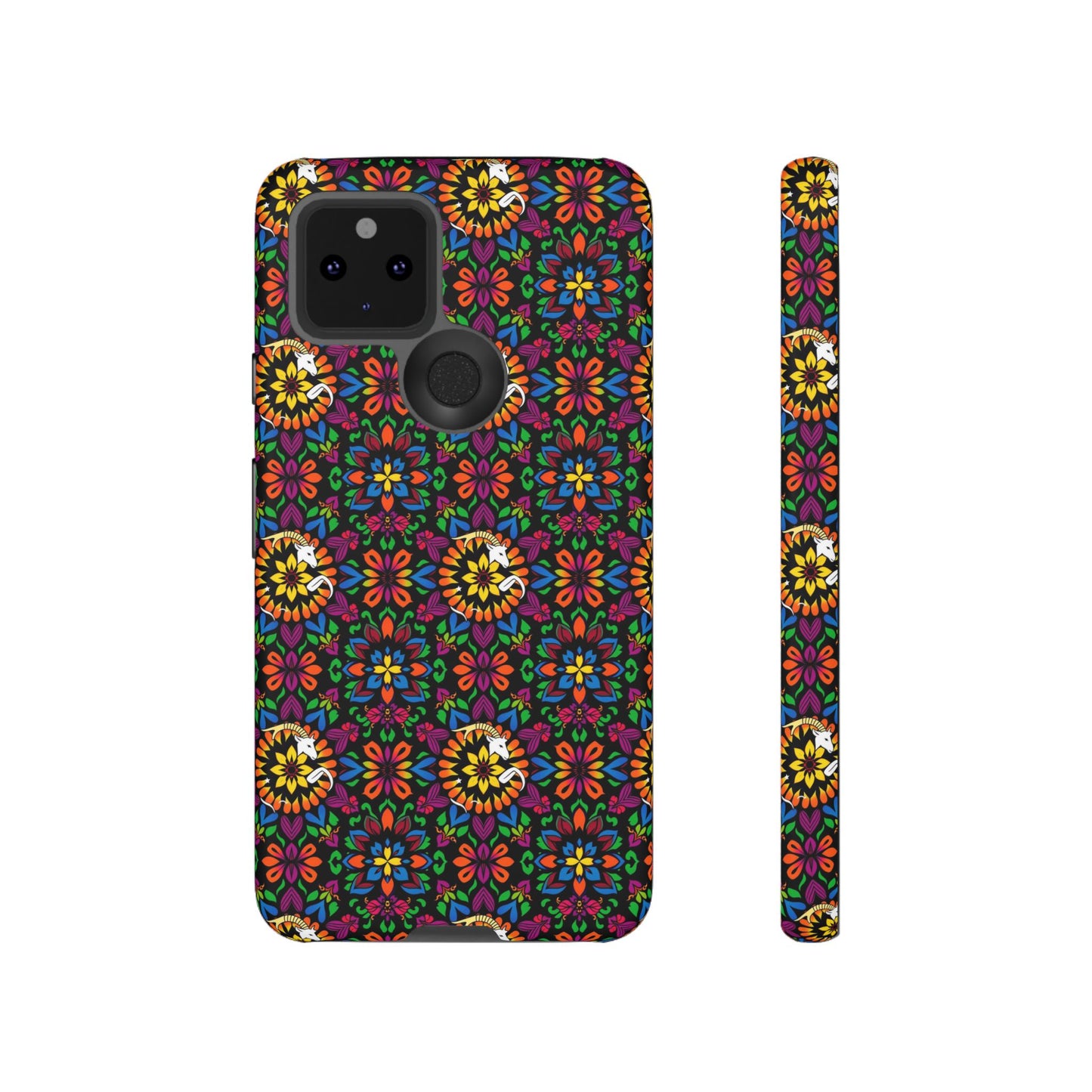 Tough Cases, Capricorn, Zodiac v2, Flower Pattern