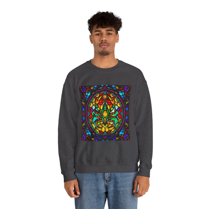 Unisex Heavy Blend™ Crewneck Sweatshirt, Glass 1, Scorpio Zodiac Design