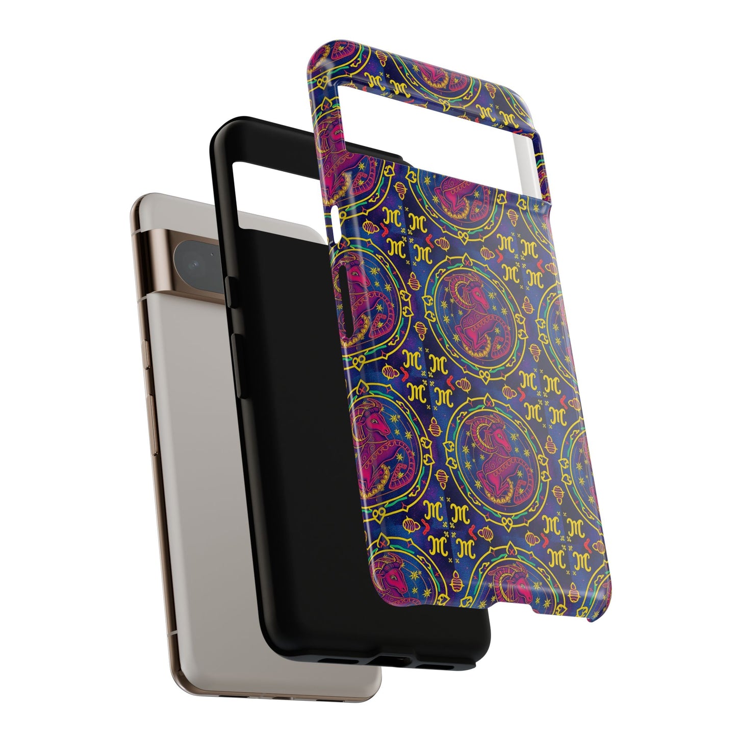 Tough Cases, Capricorn, Zodiac, Metal Pattern