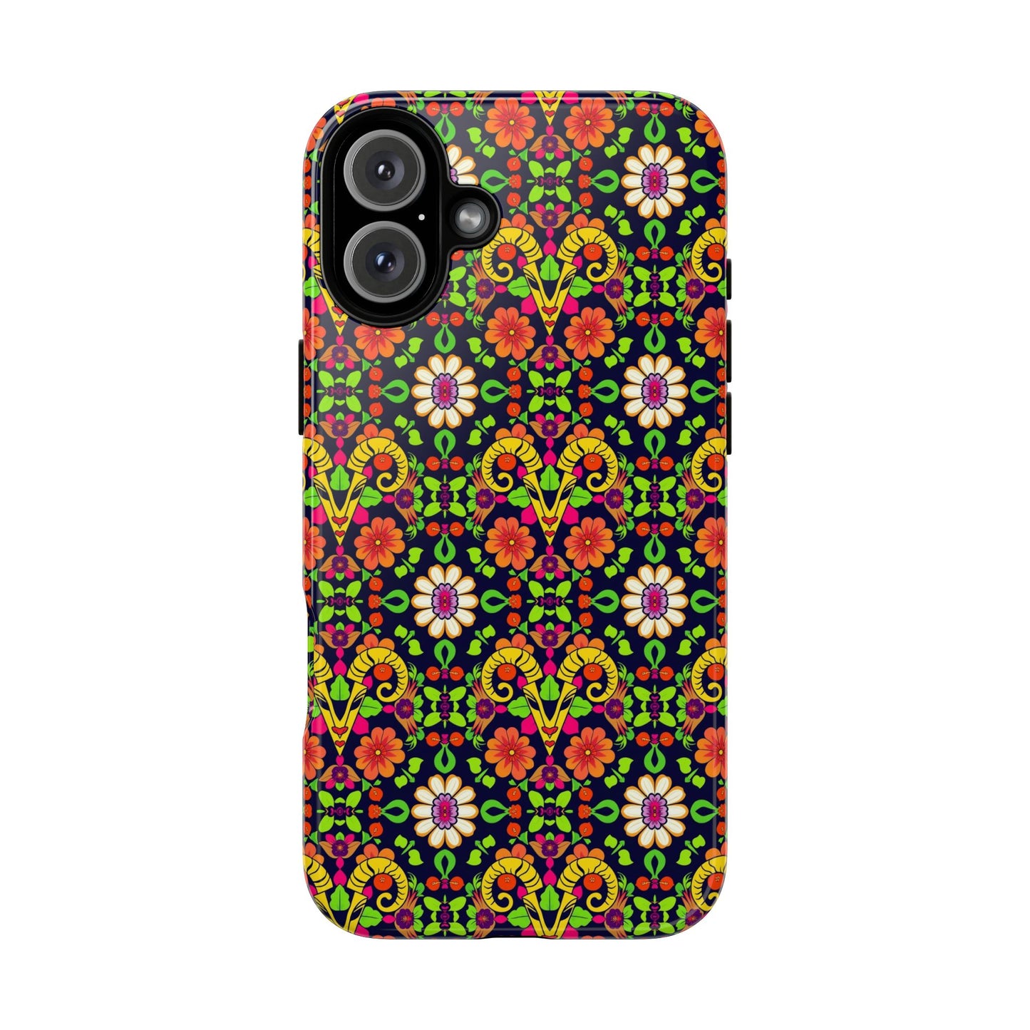 Tough Cases, Aries, Zodiac v4, Flower Pattern