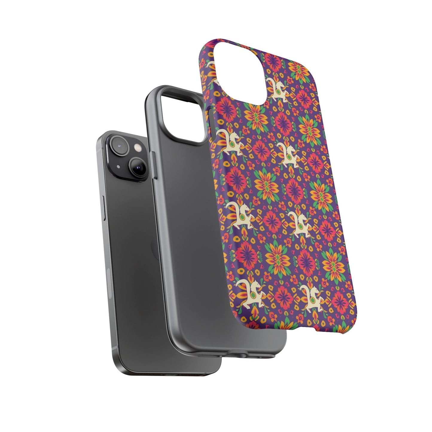 Tough Cases, Aquarius, Zodiac v1, Flower Pattern
