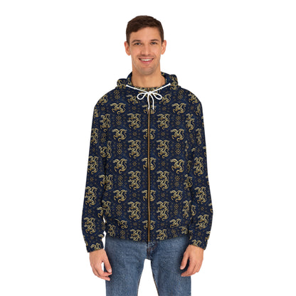Full-Zip Hoodie (AOP), Aquarius, Zodiac v3, Pattern
