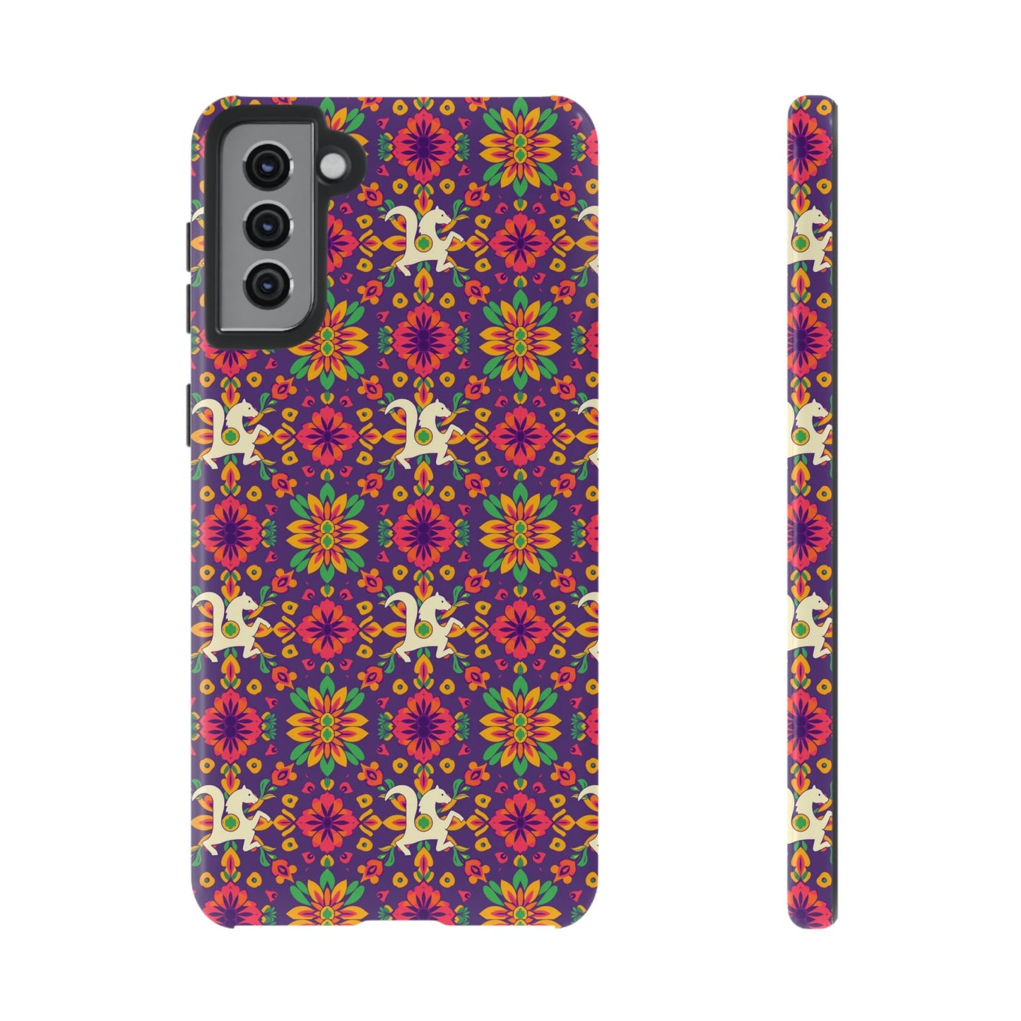 Tough Cases, Aquarius, Zodiac v1, Flower Pattern