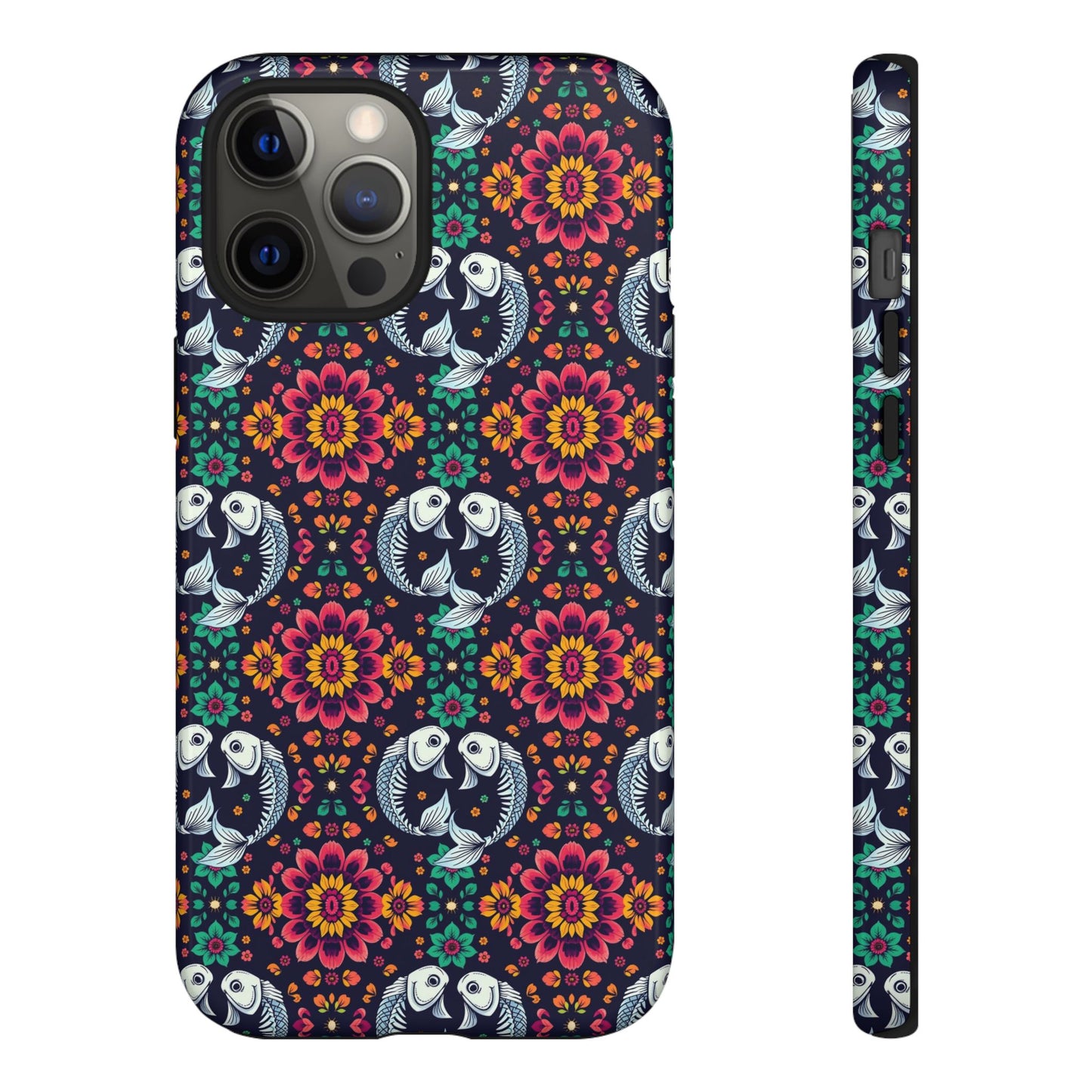 Tough Cases, Pisces, Zodiac v4, Flower Pattern
