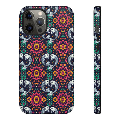 Tough Cases, Pisces, Zodiac v4, Flower Pattern