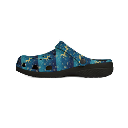 EVA Foam Rubber Shoes, (AOP), Aquarius, Zodiac, Pattern