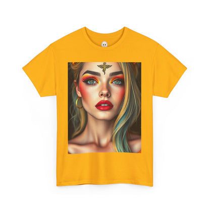 Unisex Heavy Cotton T-Shirt, Virgo, Zodiac, Sexy Art
