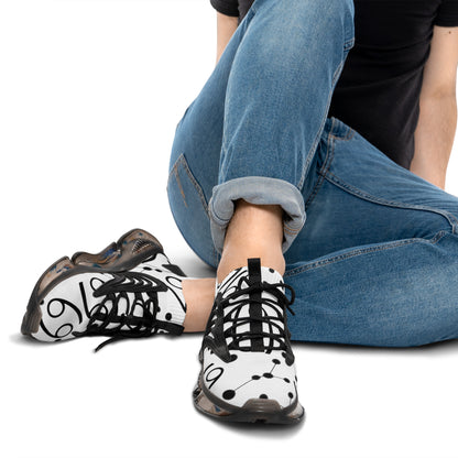 Men's Mesh Sneakers, Cancer Zodiac Sign, all over print