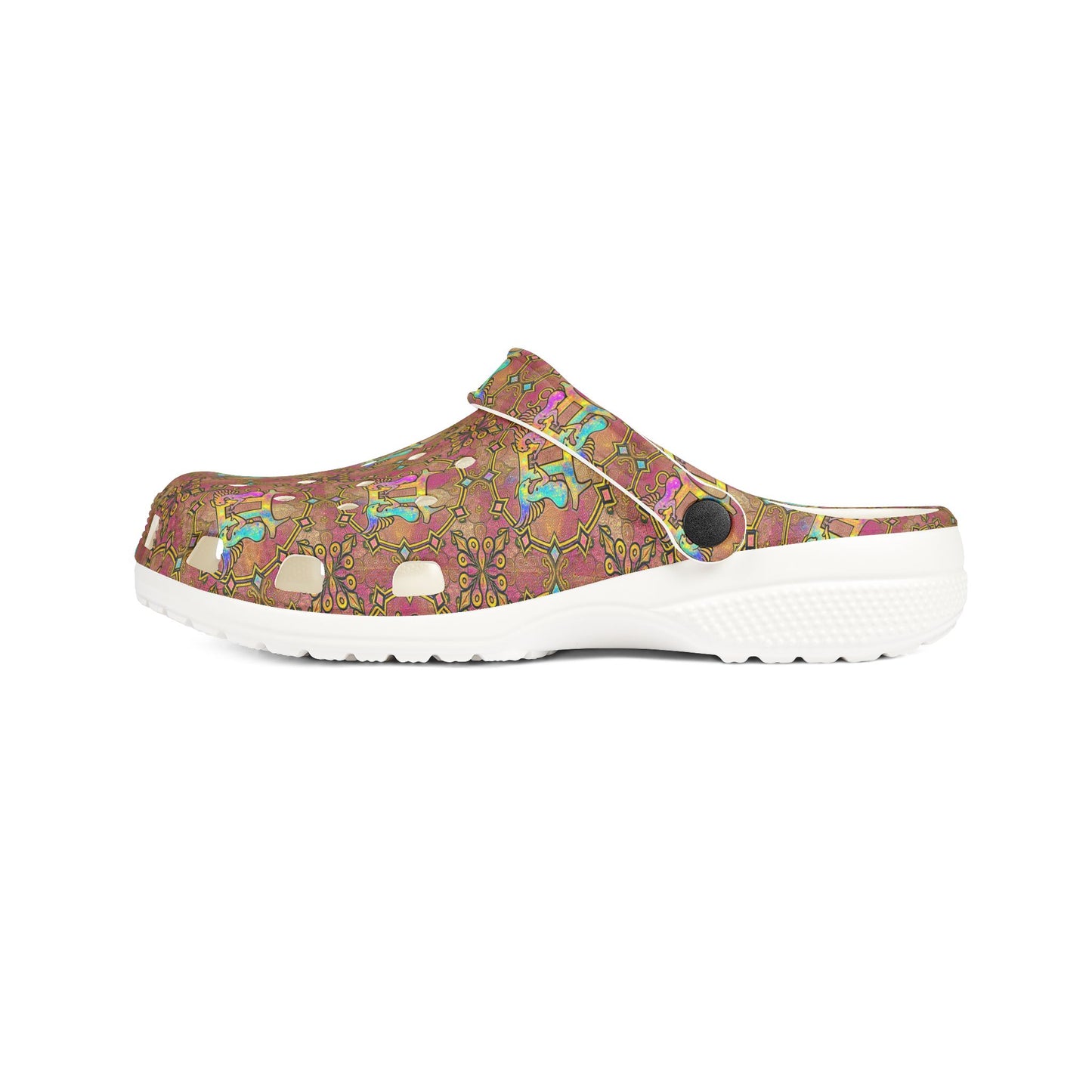 EVA Foam Rubber Shoes, (AOP), Gemini, Zodiac v4, Pattern