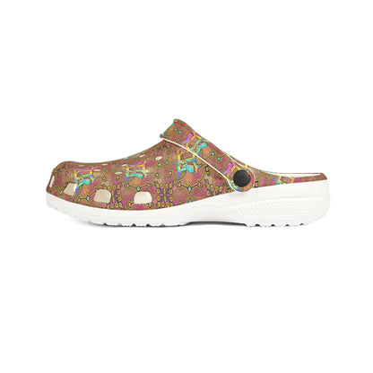 EVA Foam Rubber Shoes, (AOP), Gemini, Zodiac v4, Pattern