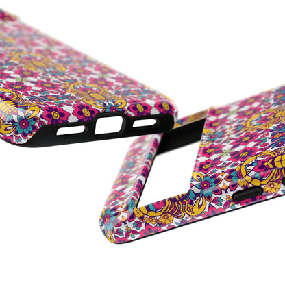 Tough Cases, Scorpio, Zodiac v2, Flower Pattern