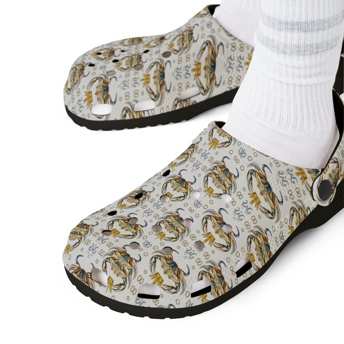 EVA Foam Rubber Shoes, (AOP), Cancer, Zodiac v2, Pattern