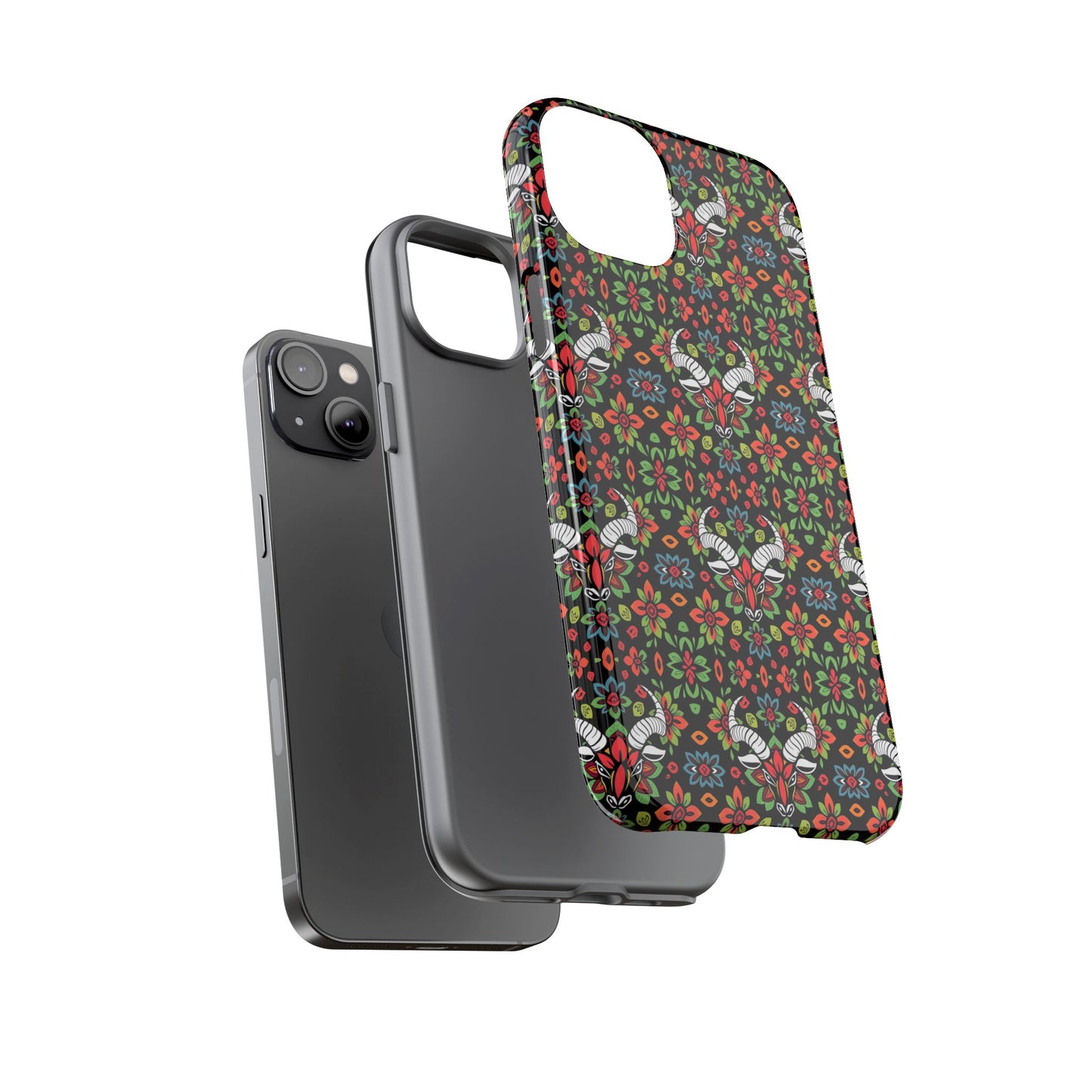 Tough Cases, Taurus, Zodiac v2, Flower Pattern