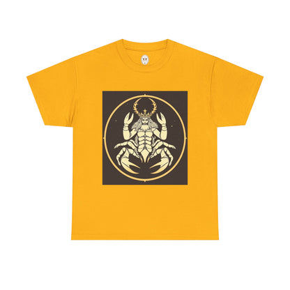 Unisex Heavy Cotton T-Shirt, Scorpio King, Print Art, Zodiac Design