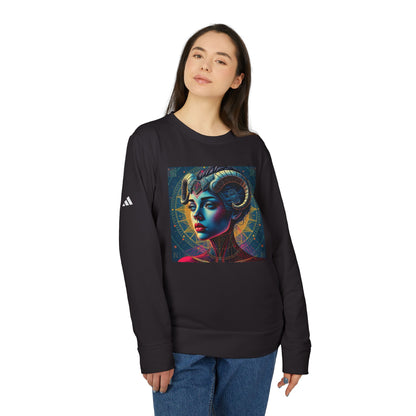 Adidas, Unisex Fleece Crewneck Sweatshirt, Aries, Pop Art, Zodiac