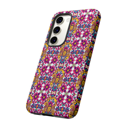 Tough Cases, Scorpio, Zodiac v2, Flower Pattern