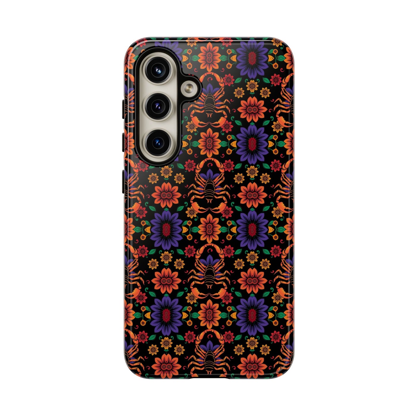 Tough Cases, Scorpio, Zodiac, Flower Pattern