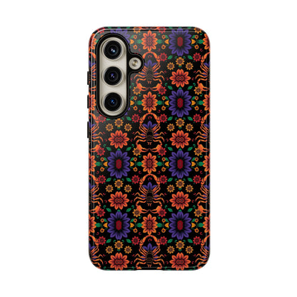Tough Cases, Scorpio, Zodiac, Flower Pattern