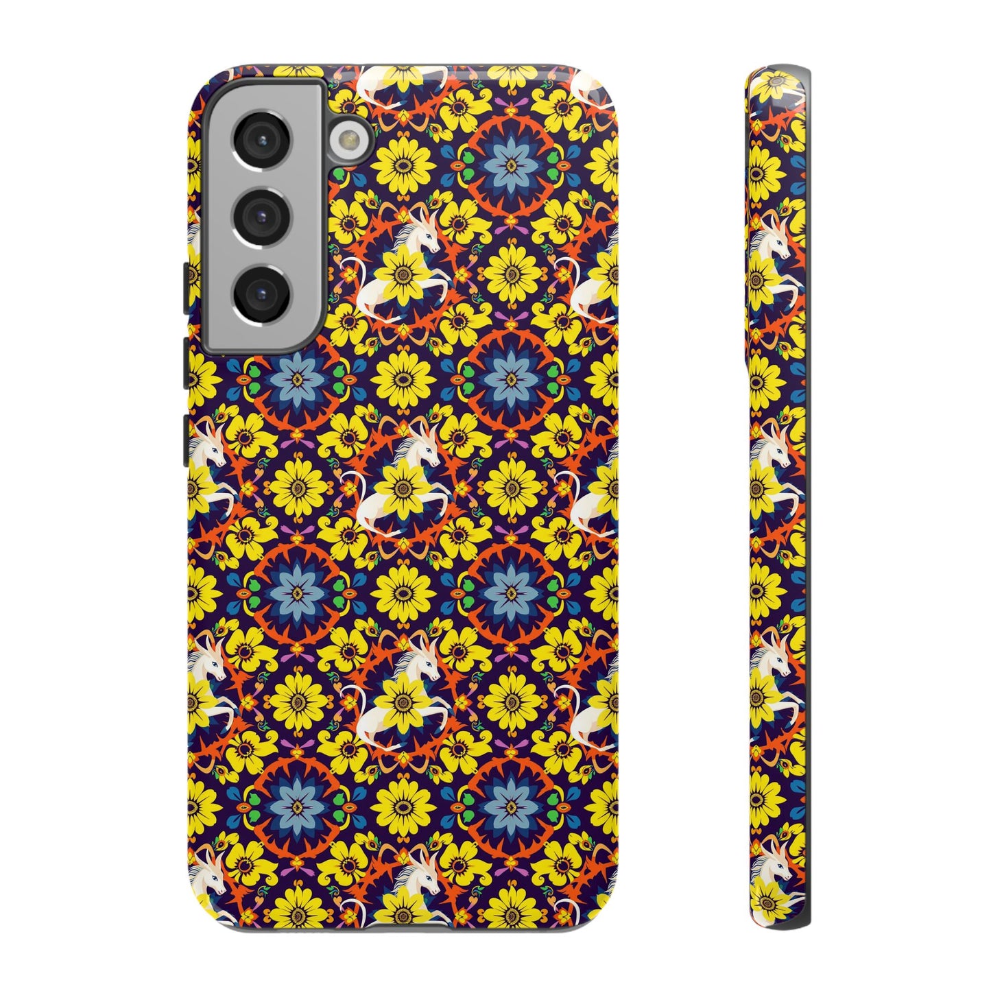 Tough Cases, Aquarius, Zodiac v3, Flower Pattern