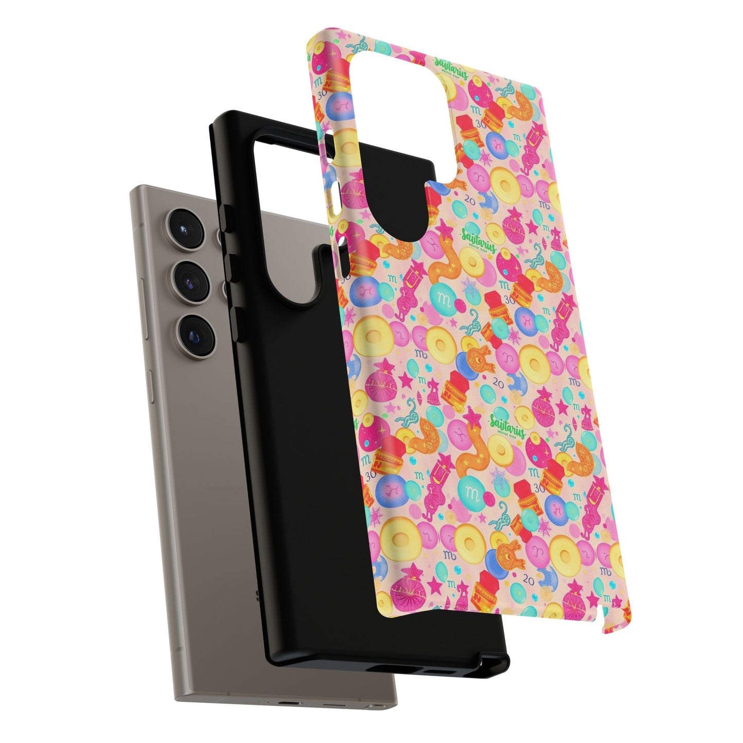 Tough Cases, Sagittarius, Zodiac v2, Bubble Pattern