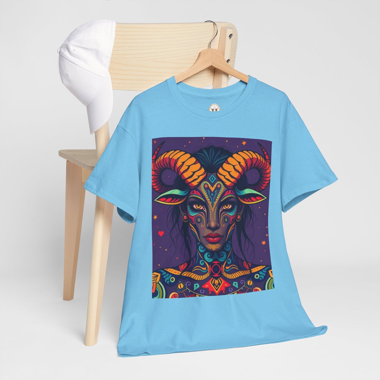 Unisex Heavy Cotton T-Shirt, Taurus, Zodiac v3, Sexy Art