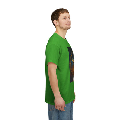 Unisex Heavy Cotton T-Shirt, On The Throne, Taurus Zodiac Design