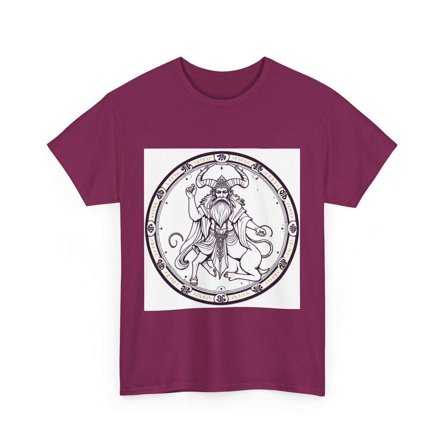 Unisex Heavy Cotton T-Shirt, Bull Centaur, Taurus Zodiac Design