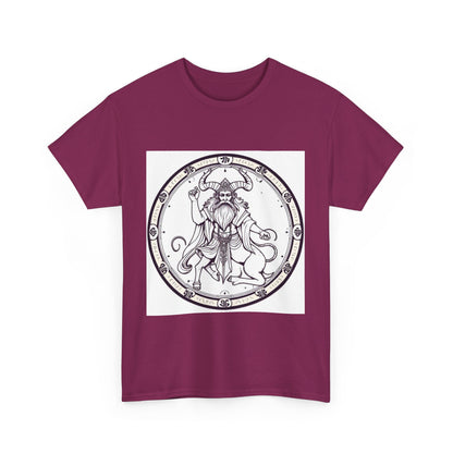 Unisex Heavy Cotton T-Shirt, Bull Centaur, Taurus Zodiac Design