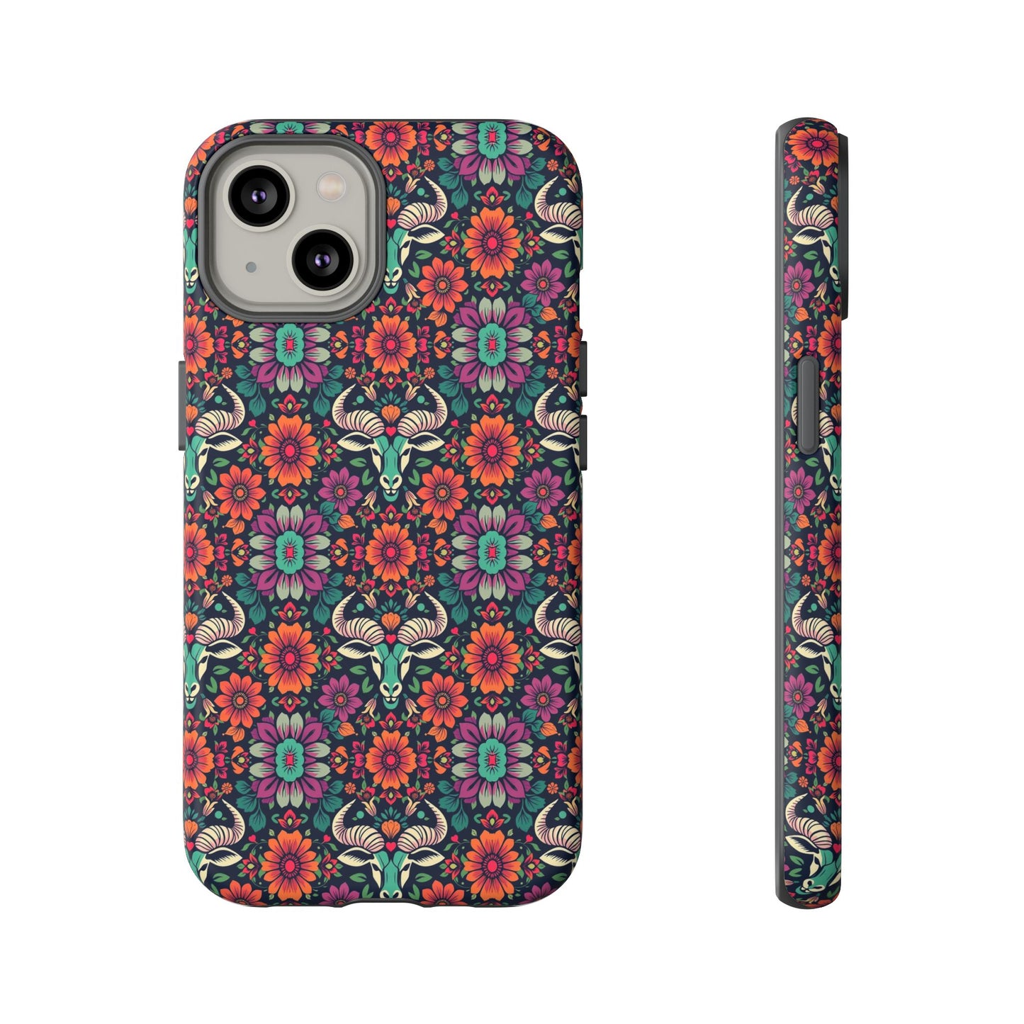 Tough Cases, Taurus, Zodiac v4, Flower Pattern