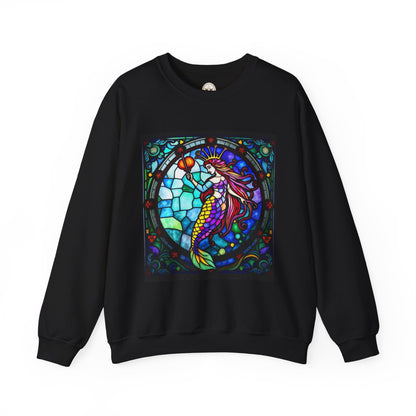 Unisex Heavy Blend™ Crewneck Sweatshirt, Glass, Aquarius Zodiac Design