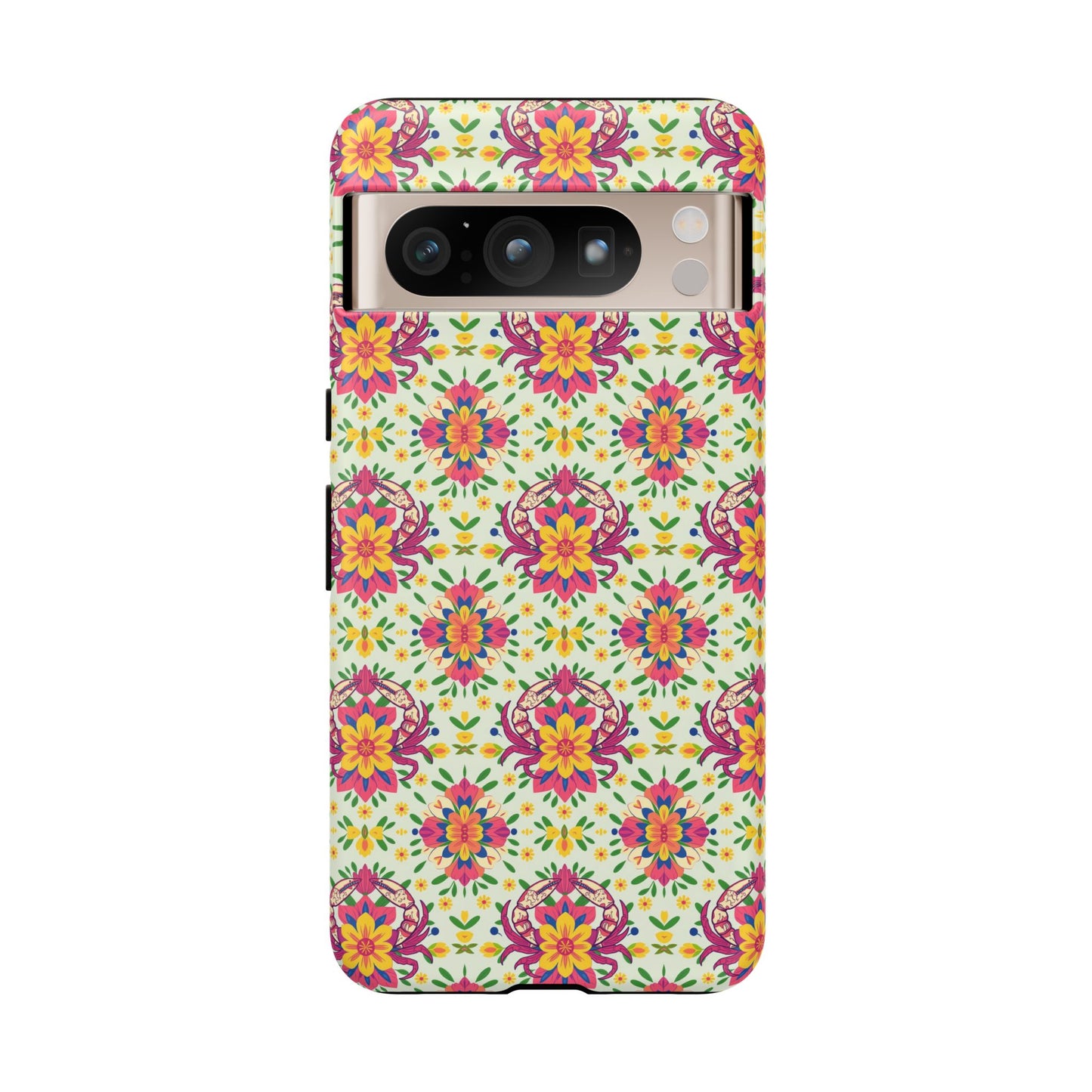 Tough Cases, Cancer, Zodiac v3, Flower Pattern