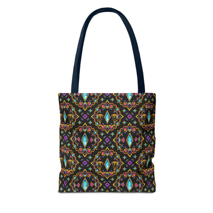 Tote Bag (AOP), Libra, Zodiac v1, Jewel Pattern